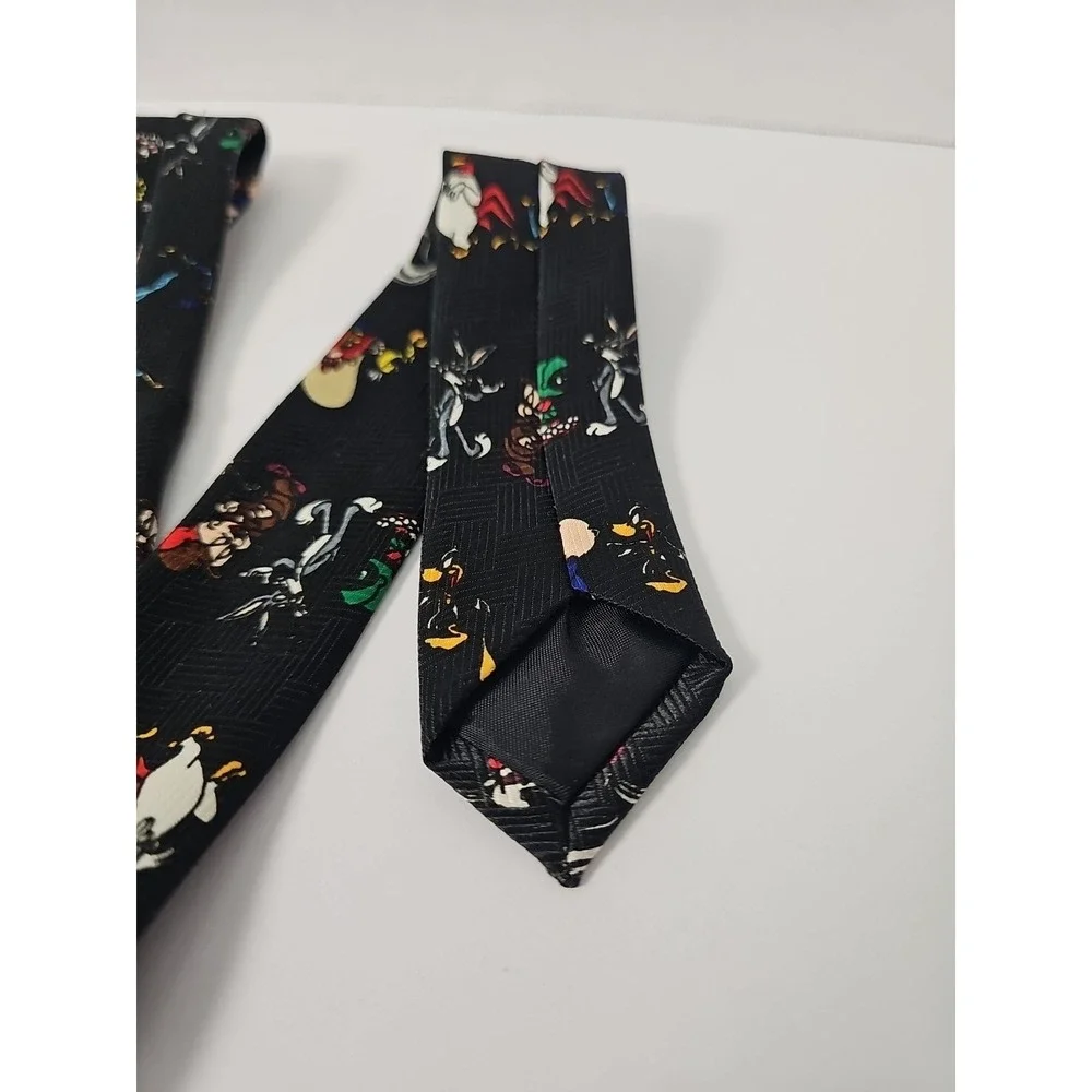 Vintage 1997‎ Looney Tunes MANIA Cartoon Novelty Necktie BUGS BUNNY DAFFY DUCK